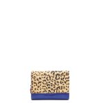 rio_recycledleather_310326-12 Dark blue animal print recycled leather wallet with zip coin pocket by Soruka