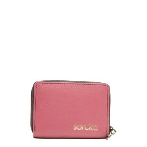 Compact recycled leather zip wallet Barcelona Edition by Soruka