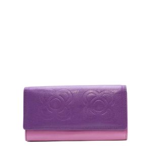 Purple recycled leather spacious wallet Barcelona Edition by Soruka