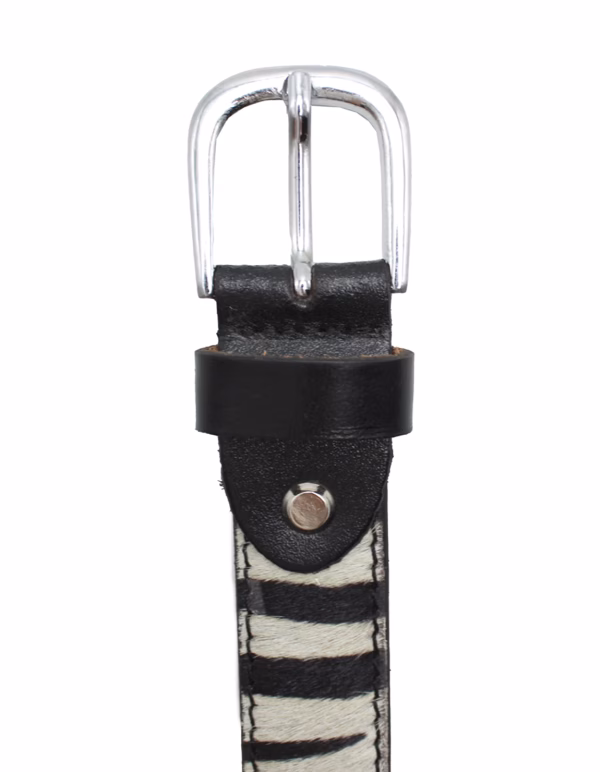 Animal Print Belt – Zebra Pattern