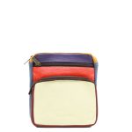mallorca_recycledleather_110526-6 Yellow and red recycled leather belt bag fanny pack by Soruka