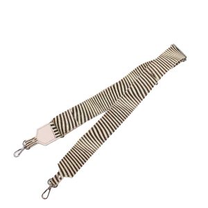 Handmade recycled leather bag strap with animal print design